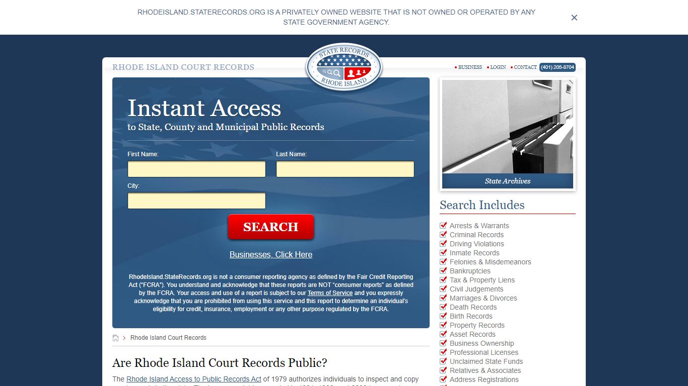 Rhode Island Court Records | StateRecords.org